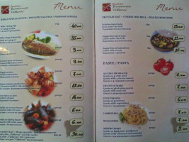 Restoran Vidikovac menu