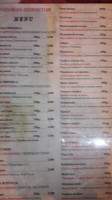 Restoran Durmitor menu