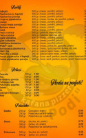 Caffe Podi menu