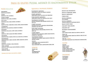 Tubi Étterem Pizzéria menu