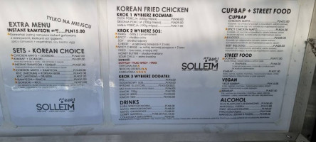 Solleim 설레임 menu