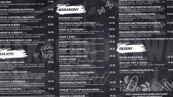 Bistro Makaron I Kawa menu