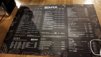 Pizzeria Mafia menu