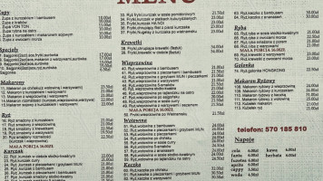 Wok Kuchnia Azjatycka menu