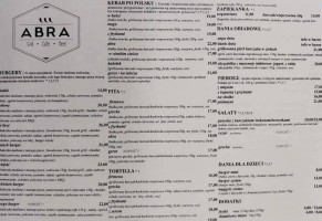 Abrakebabra Travel Grzegorz Rybak menu