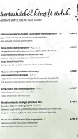 Tercia Hubertus Etterem menu