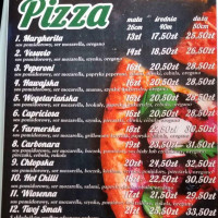 Snack Pizza menu