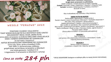 Gościniec Szumny menu