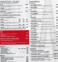 Stodola Pizzeria, Catering menu