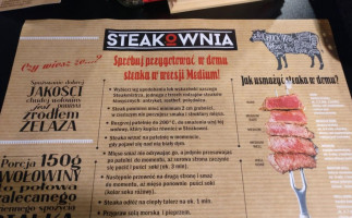 Steakownia menu