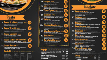 Pizzeria Aleksandria menu