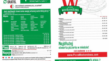 Pizza Weekendowa menu
