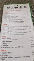 Mała Italia menu