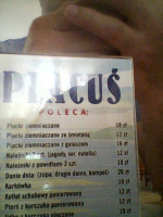Placuś menu
