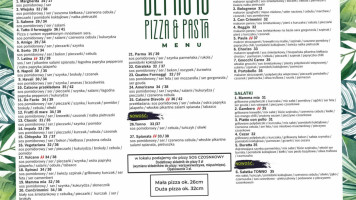 Defacto Pizzeria menu