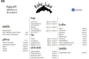 Ryby Lubie menu