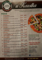 Pizza Kebab U Karolka menu