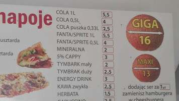 Kebar Kebab menu