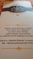 zajazd Sleboda menu