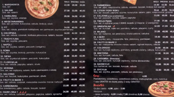 Pizzeria Caramba menu