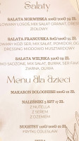 Restauracja W Kamienicy Maciej Nyklewicz menu