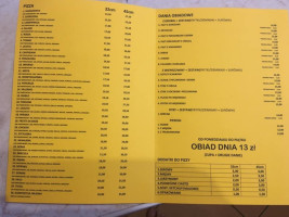 Pizzeria Rico menu