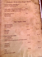 Kurna Chata menu