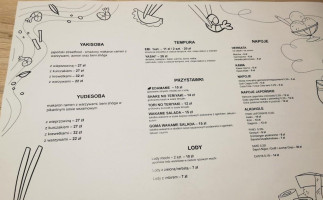 Atelier Japońskich Smaków Mugi menu