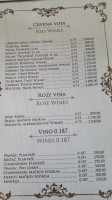 Restoran Bjeko menu