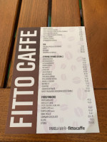 Fitto Caffe menu