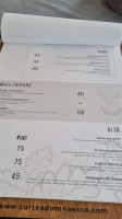 Curtea Domneasca menu