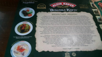 Altin Kepce Bergama Meatball menu