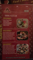 Paşahan Cafe menu