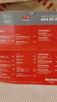 Dardenia menu