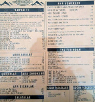 Muhlama Karadeniz Mutfagi menu