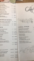 Cafe De Vino menu