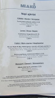 Mi A Kő And Guesthouse menu