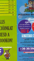 Három Betyár Pizzéria menu