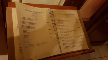 Göcsej Palatinus Panzió és Étterem menu
