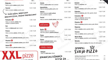 Pizzeria Toscana Ni-mi D.o.o menu