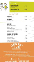 Gekko Pub és Étterem menu