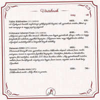 A Vigadó Étterem menu
