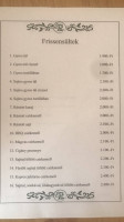Fülöpi Sörkert Kft menu