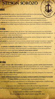 Nelson Pizzéria menu
