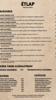 Farm Burger Vac menu
