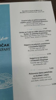 Mika Caffe menu