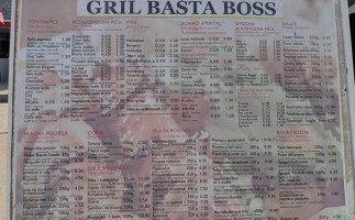 Caffe Boss menu