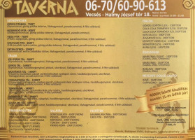 Taverna Gyros menu