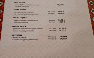 Ormiańska Garni menu