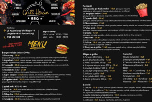 Grill House Barbecue menu